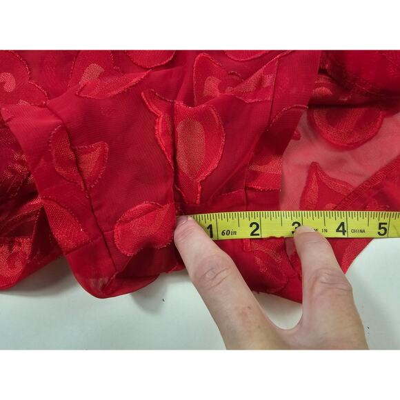 Victoria's Secret sexy Valentines theme Sheer see through red heart shorts M - Picture 5 of 7